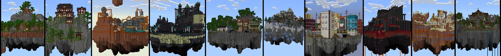 Panorama of the Minecraft Bedrock Marketplace product ONE BLOCK created by Block Factory.