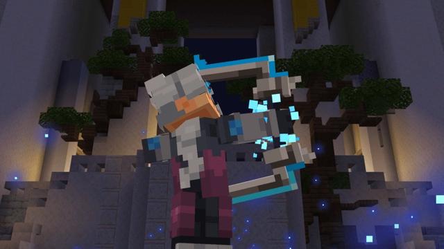 Screenshot of the Minecraft Bedrock Marketplace product OP Weapons created by Block Factory.
