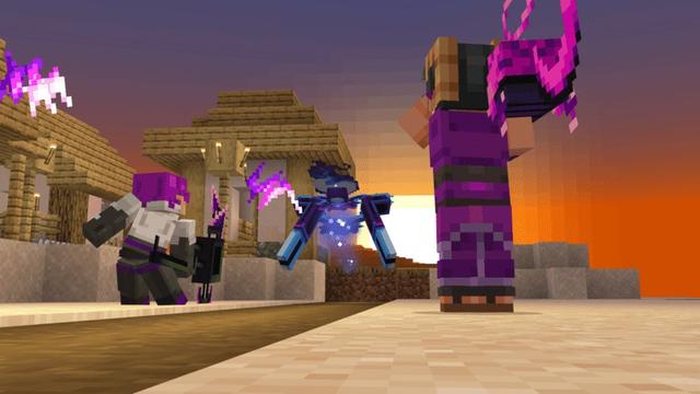 Screenshot of the Minecraft Bedrock Marketplace product OP Weapons created by Block Factory.