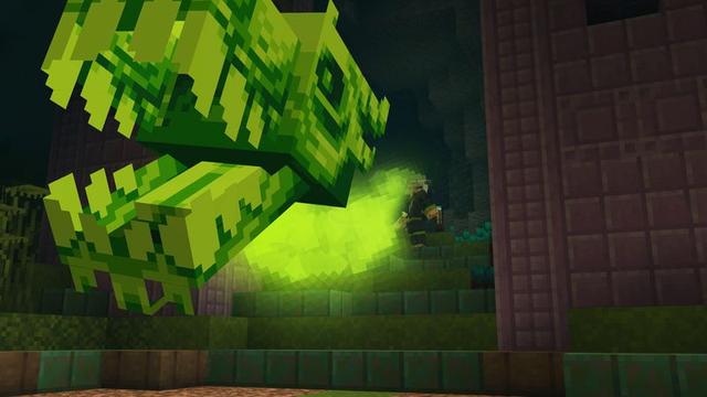 Screenshot of the Minecraft Bedrock Marketplace product OP Weapons created by Block Factory.