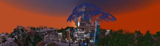 Panorama of the Minecraft Bedrock Marketplace product SCI-FI Base created by Block Factory.