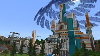 Screenshot of the Minecraft Bedrock Marketplace product SCI-FI Base created by Block Factory.