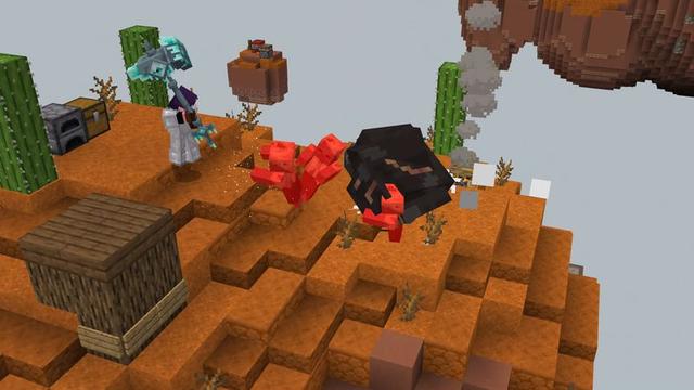 Screenshot of the Minecraft Bedrock Marketplace product Skyblock Weapons created by Block Factory.
