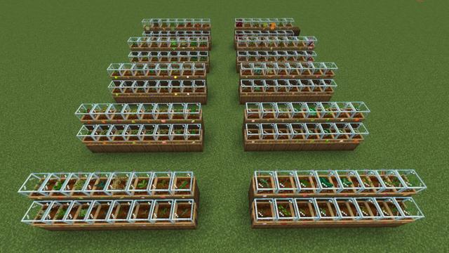 Screenshot of the Minecraft Bedrock Marketplace product Auto Farming Add-On created by Block Perfect Studios.