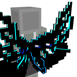 Thumbnail of the Minecraft Bedrock Marketplace product Blue Hacker Flare Wings created by Block Perfect Studios.