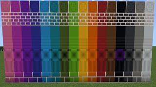 Screenshot of the Minecraft Bedrock Marketplace product Colorful Concrete created by Block Perfect Studios.