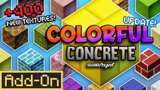Thumbnail of the Minecraft Bedrock Marketplace product Colorful Concrete created by Block Perfect Studios.