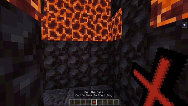 Screenshot of the Minecraft Bedrock Marketplace product Emerald Maze Quest created by Block Perfect Studios.