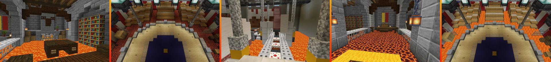 Panorama of the Minecraft Bedrock Marketplace product Floor Is Lava created by Block Perfect Studios.