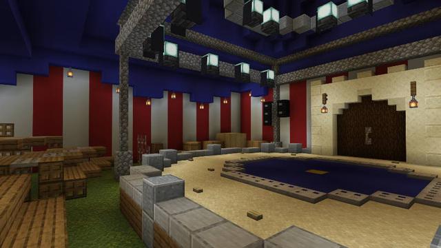 Screenshot of the Minecraft Bedrock Marketplace product Floor Is Lava created by Block Perfect Studios.