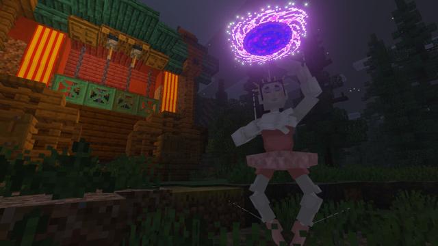 Screenshot of the Minecraft Bedrock Marketplace product Horror Circus Add-On created by Block Perfect Studios.