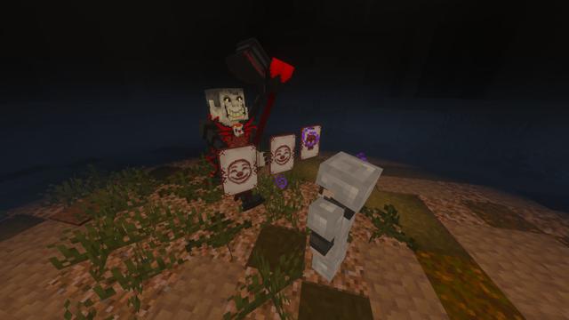 Screenshot of the Minecraft Bedrock Marketplace product Horror Circus Add-On created by Block Perfect Studios.