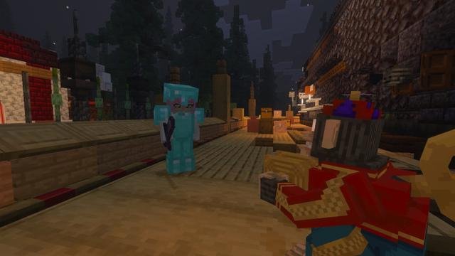 Screenshot of the Minecraft Bedrock Marketplace product Horror Circus Add-On created by Block Perfect Studios.