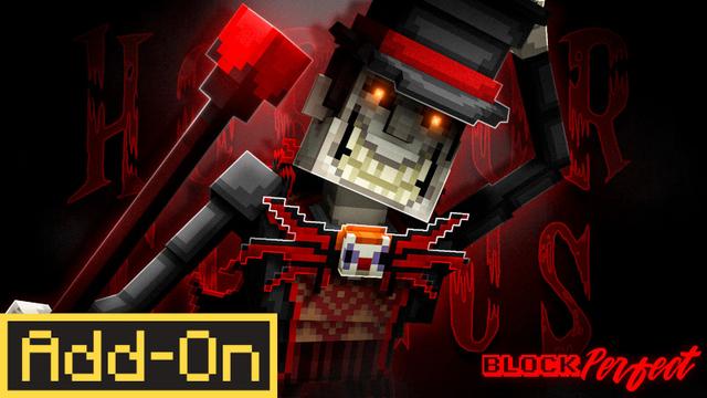 Thumbnail of the Minecraft Bedrock Marketplace product Horror Circus Add-On created by Block Perfect Studios.