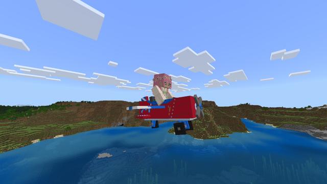 Screenshot of the Minecraft Bedrock Marketplace product Hover & Fly Add-On created by Block Perfect Studios.