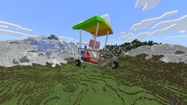 Screenshot of the Minecraft Bedrock Marketplace product Hover & Fly Add-On created by Block Perfect Studios.