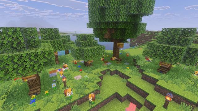 Screenshot of the Minecraft Bedrock Marketplace product Little Farm created by Block Perfect Studios.