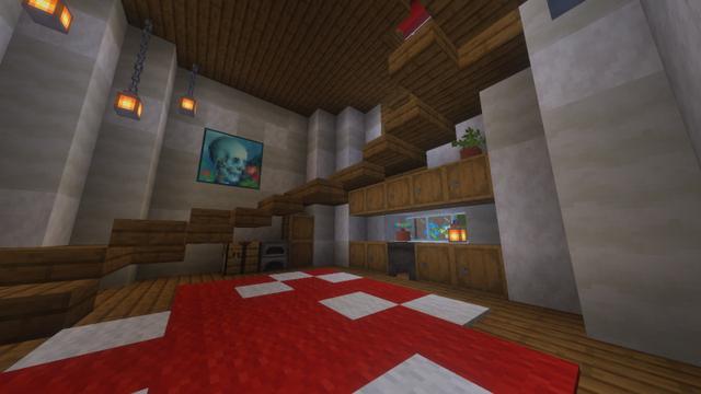 Screenshot of the Minecraft Bedrock Marketplace product Mushroom Village created by Block Perfect Studios.