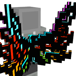 Thumbnail of the Minecraft Bedrock Marketplace product Neon Flare Wings created by Block Perfect Studios.