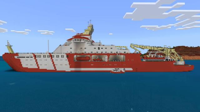 Screenshot of the Minecraft Bedrock Marketplace product Ocean Explorers created by Block Perfect Studios.