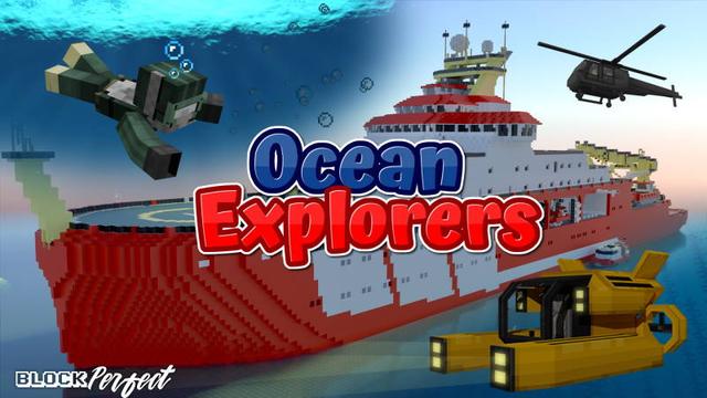 Thumbnail of the Minecraft Bedrock Marketplace product Ocean Explorers created by Block Perfect Studios.