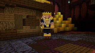 Screenshot of the Minecraft Bedrock Marketplace product OP Piglin Bartering created by Block Perfect Studios.