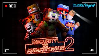 Thumbnail of the Minecraft Bedrock Marketplace product Security Vs Animatronics 2 created by Block Perfect Studios.