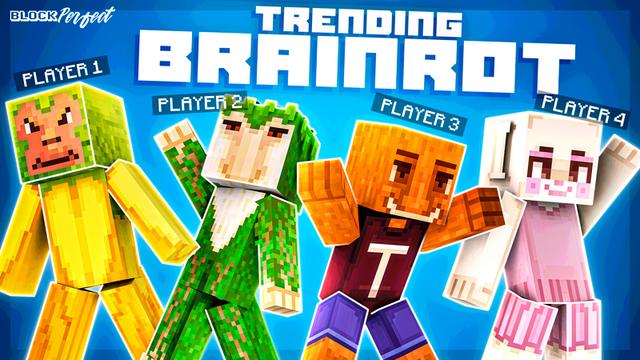 Thumbnail of the Minecraft Bedrock Marketplace product Trending Brainrot created by Block Perfect Studios.
