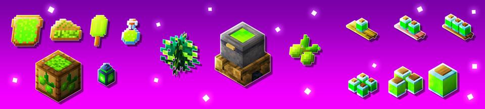 Panorama of the Minecraft Bedrock Marketplace product XP Berries created by Block Perfect Studios.