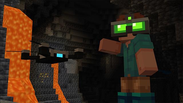 Screenshot of the Minecraft Bedrock Marketplace product Gadgets Add-On created by Block Studios.