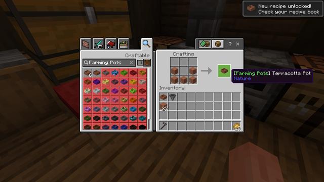 Screenshot of the Minecraft Bedrock Marketplace product Farming Pots Add-On created by Blockbytes.