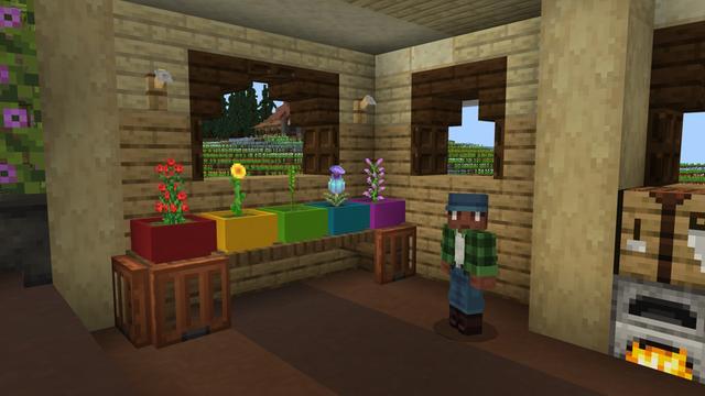 Screenshot of the Minecraft Bedrock Marketplace product Farming Pots Add-On created by Blockbytes.