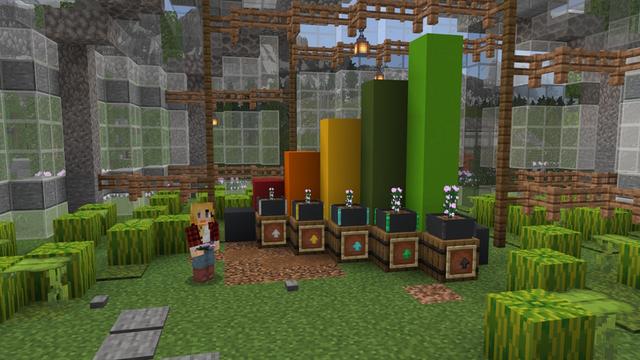 Screenshot of the Minecraft Bedrock Marketplace product Farming Pots Add-On created by Blockbytes.