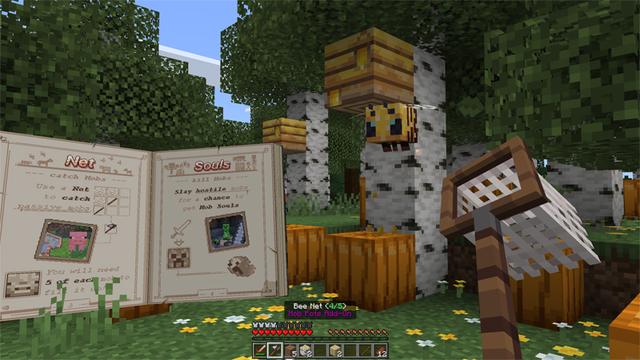 Screenshot of the Minecraft Bedrock Marketplace product Mob Pots Add-On created by Blockbytes.