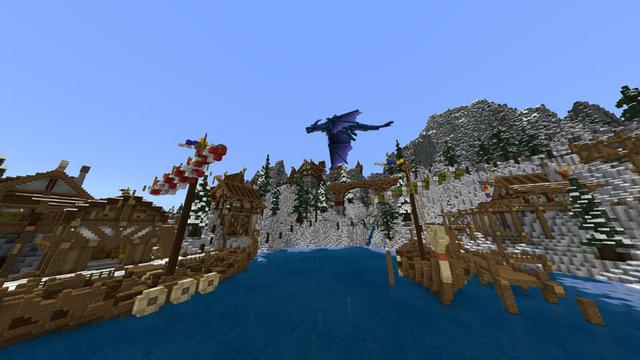 Screenshot of the Minecraft Bedrock Marketplace product Arctic Cliffs created by Blockception.