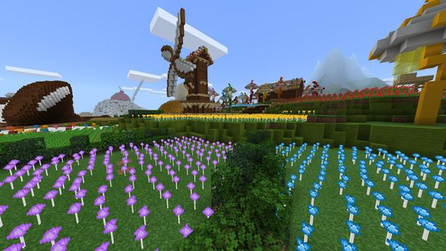 Screenshot of the Minecraft Bedrock Marketplace product Candy Land created by Blockception.