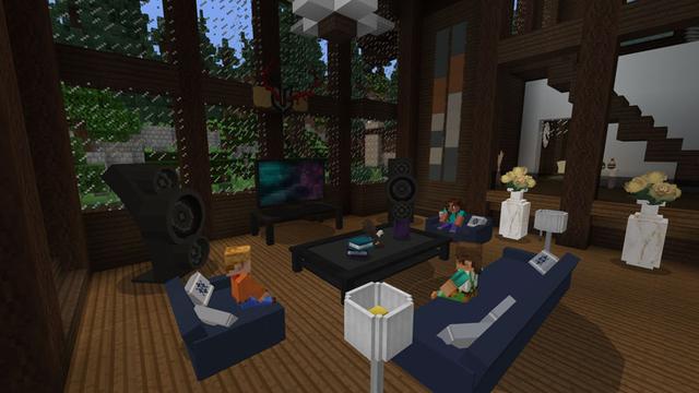 Screenshot of the Minecraft Bedrock Marketplace product Deluxe Furniture: Lakeside created by Blockception.