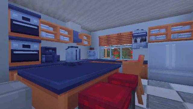 Screenshot of the Minecraft Bedrock Marketplace product Deluxe Furniture Add-On created by Blockception.
