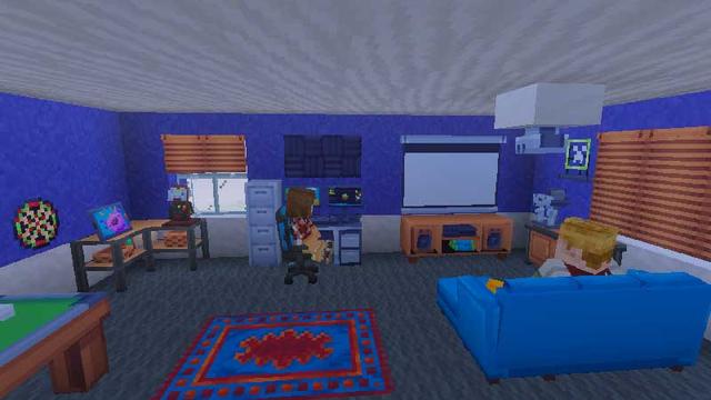 Screenshot of the Minecraft Bedrock Marketplace product Deluxe Furniture Add-On created by Blockception.
