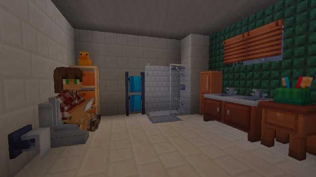 Screenshot of the Minecraft Bedrock Marketplace product Deluxe Furniture Add-On created by Blockception.
