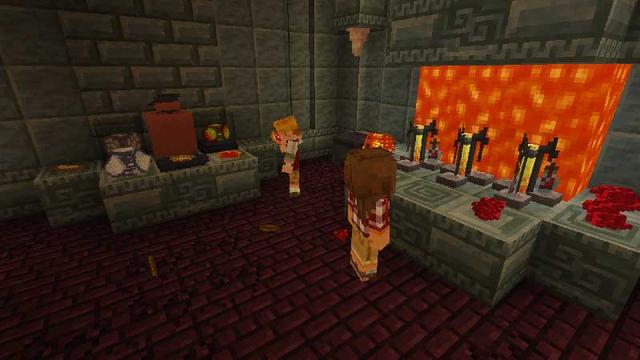 Screenshot of the Minecraft Bedrock Marketplace product Display Stuff Add-On created by Blockception.