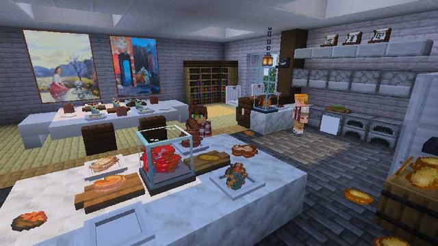 Screenshot of the Minecraft Bedrock Marketplace product Display Stuff Add-On created by Blockception.