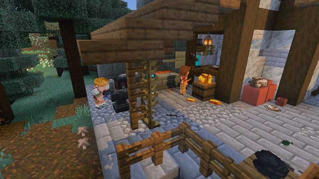 Screenshot of the Minecraft Bedrock Marketplace product Display Stuff Add-On created by Blockception.