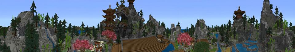 Panorama of the Minecraft Bedrock Marketplace product Dragon's Shrine created by Blockception.