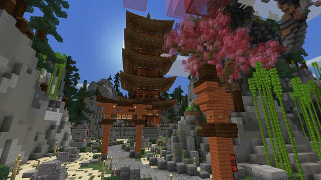 Screenshot of the Minecraft Bedrock Marketplace product Dragon's Shrine created by Blockception.