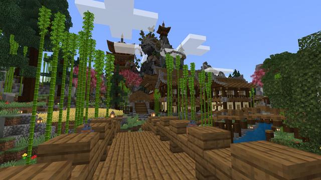 Screenshot of the Minecraft Bedrock Marketplace product Dragon's Shrine created by Blockception.