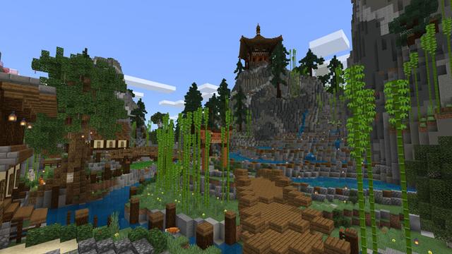 Screenshot of the Minecraft Bedrock Marketplace product Dragon's Shrine created by Blockception.