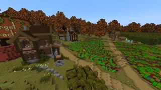 Screenshot of the Minecraft Bedrock Marketplace product Fall Fest created by Blockception.