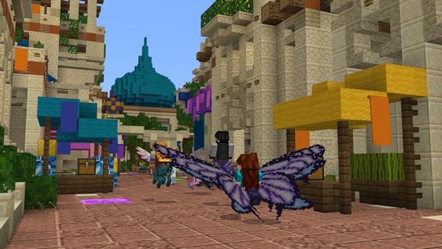 Screenshot of the Minecraft Bedrock Marketplace product Fantasy Racers created by Blockception.