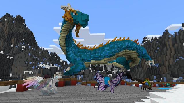 Screenshot of the Minecraft Bedrock Marketplace product Fantasy Racers created by Blockception.